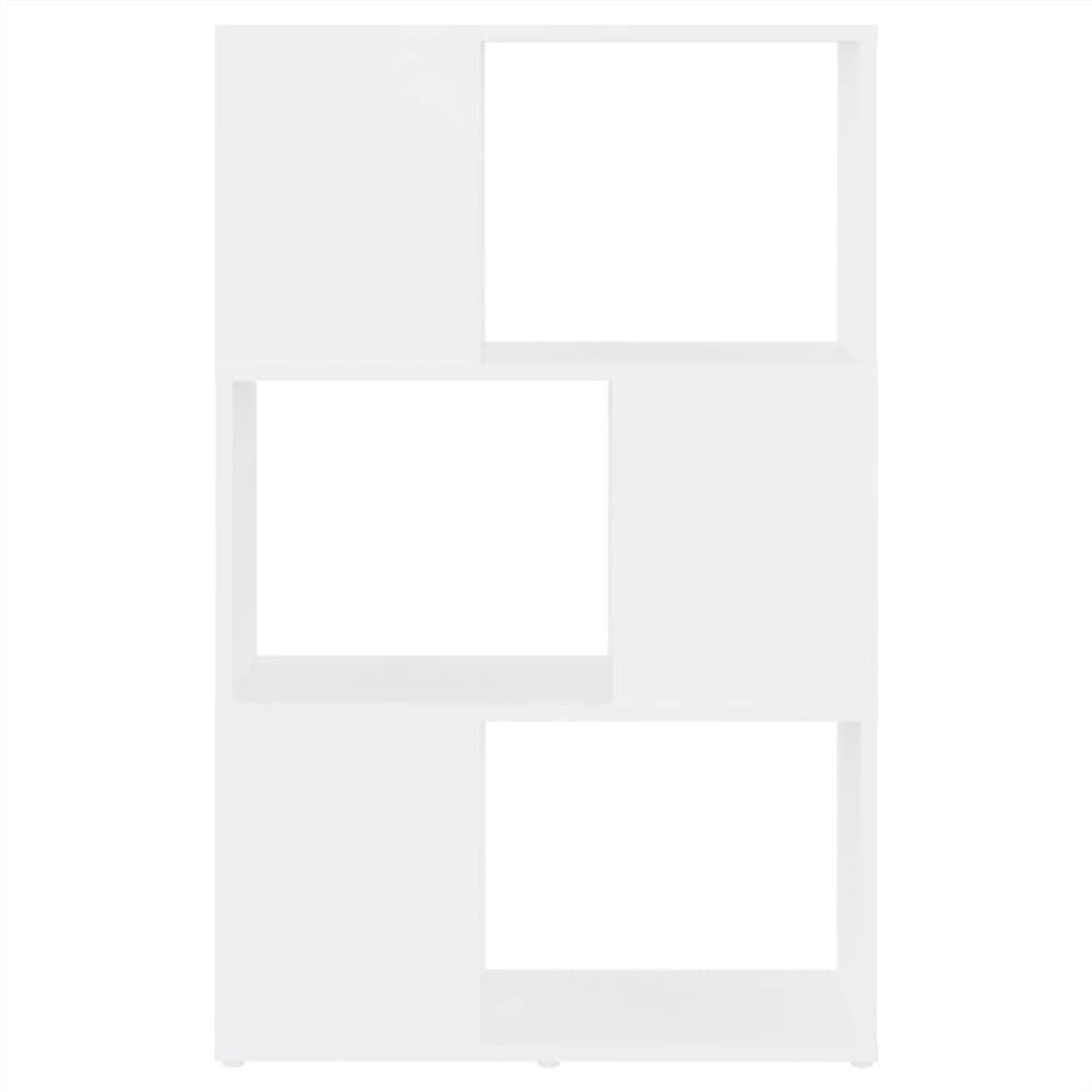 Book Cabinet Room Divider White 60x24x94 cm Chipboard