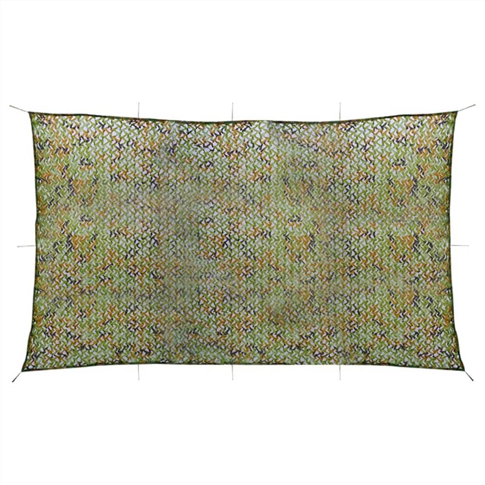 Camouflage Net with Storage Bag 2x7 m Green