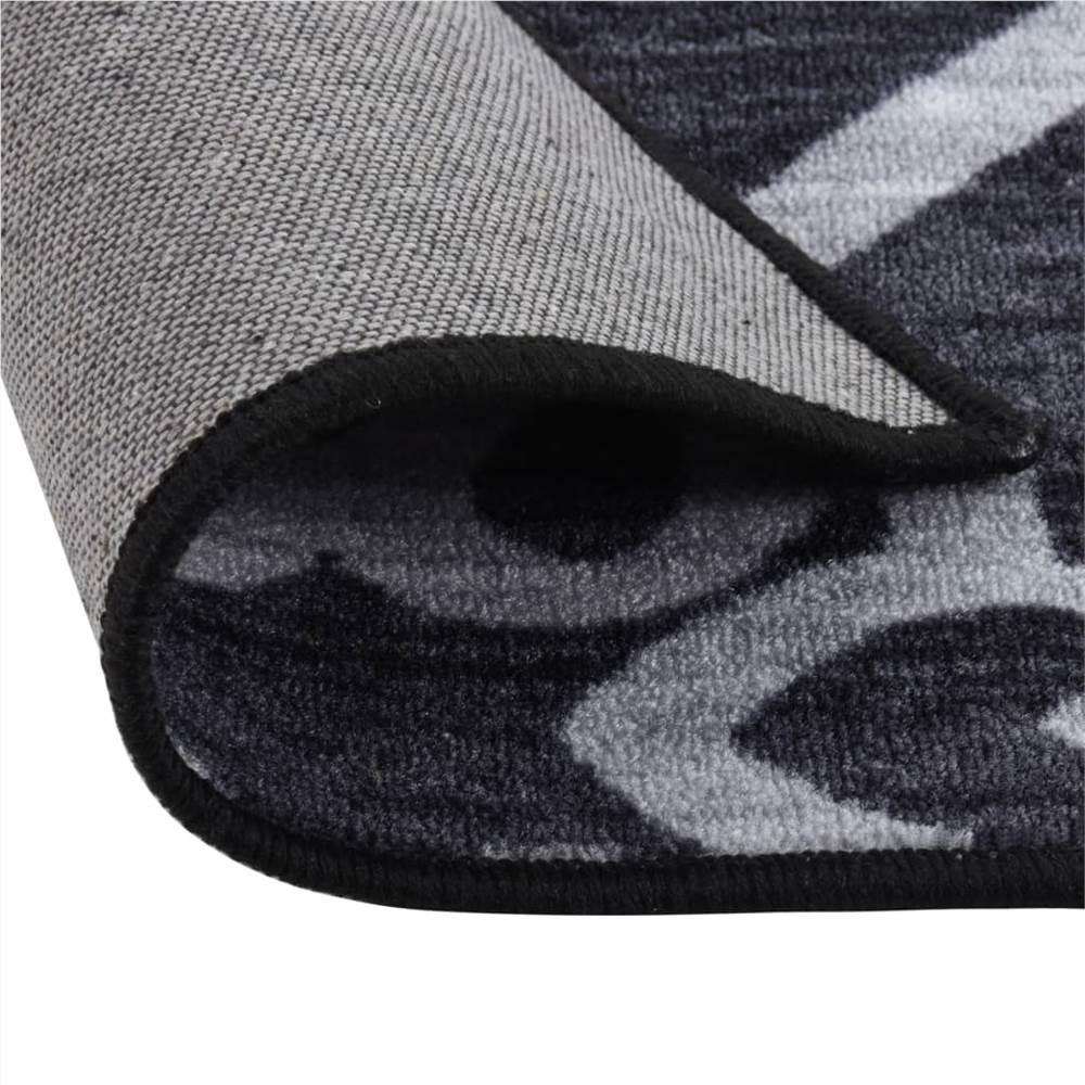 Carpet Runner Black 80x300 cm