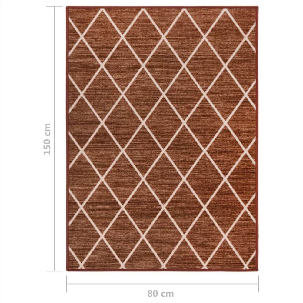 Carpet Runner Dark Brown 80x150 cm
