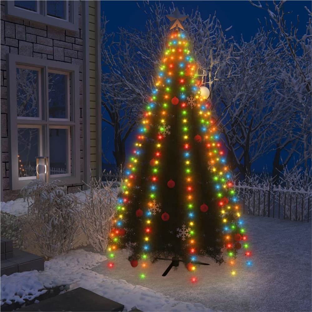 Red de luces para árboles de Navidad con 250 LED de colores 250 cm