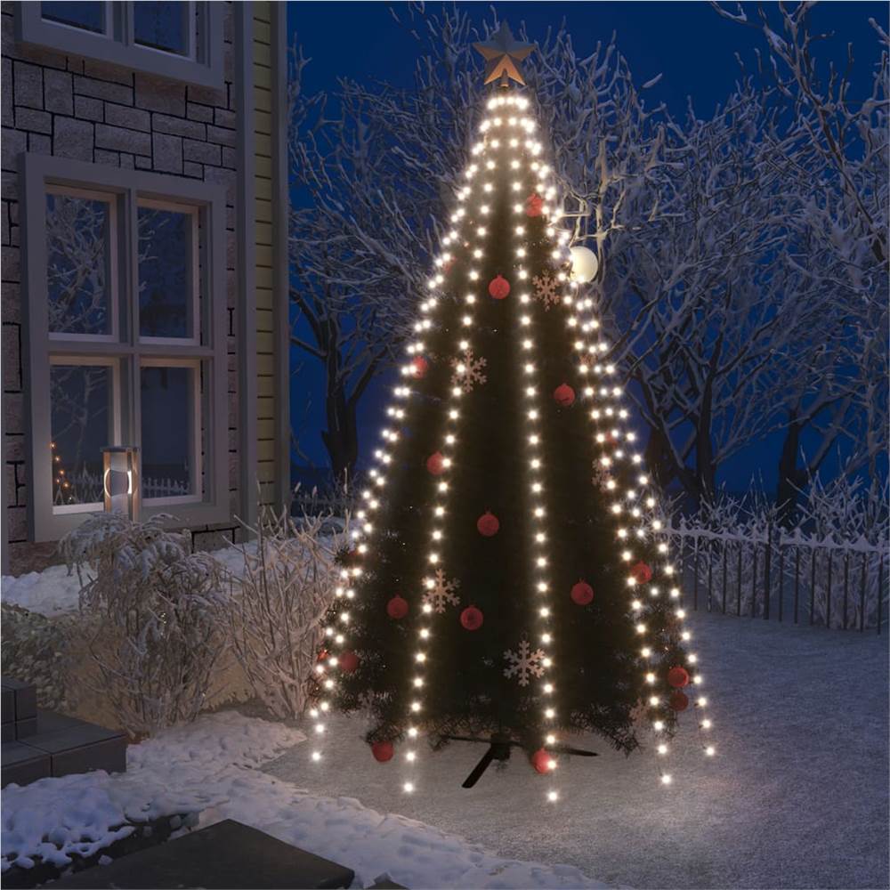 Red de luces para árbol de Navidad con 300 LED Blanco frío 300 cm
