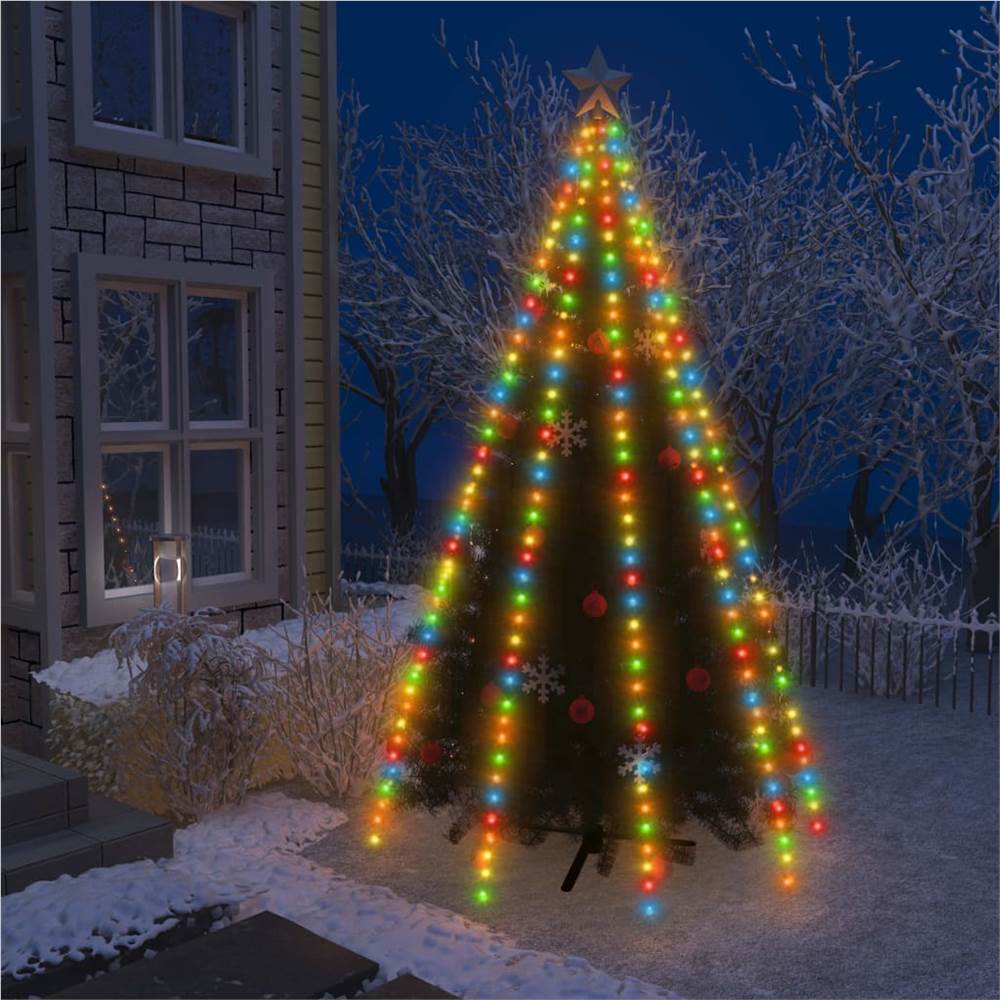 Red de luces para árboles de Navidad con 400 LED de colores 400 cm