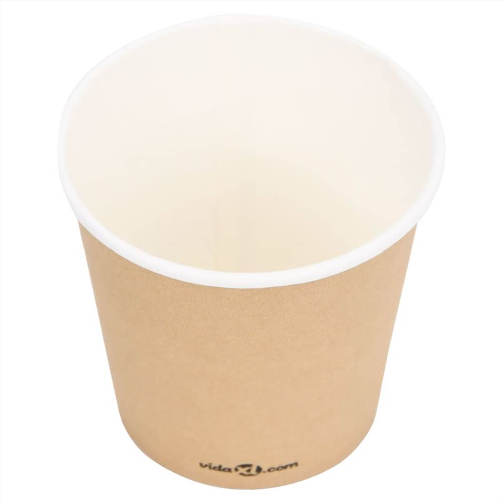 Coffee Paper Cups 120 ml 100 pcs Brown