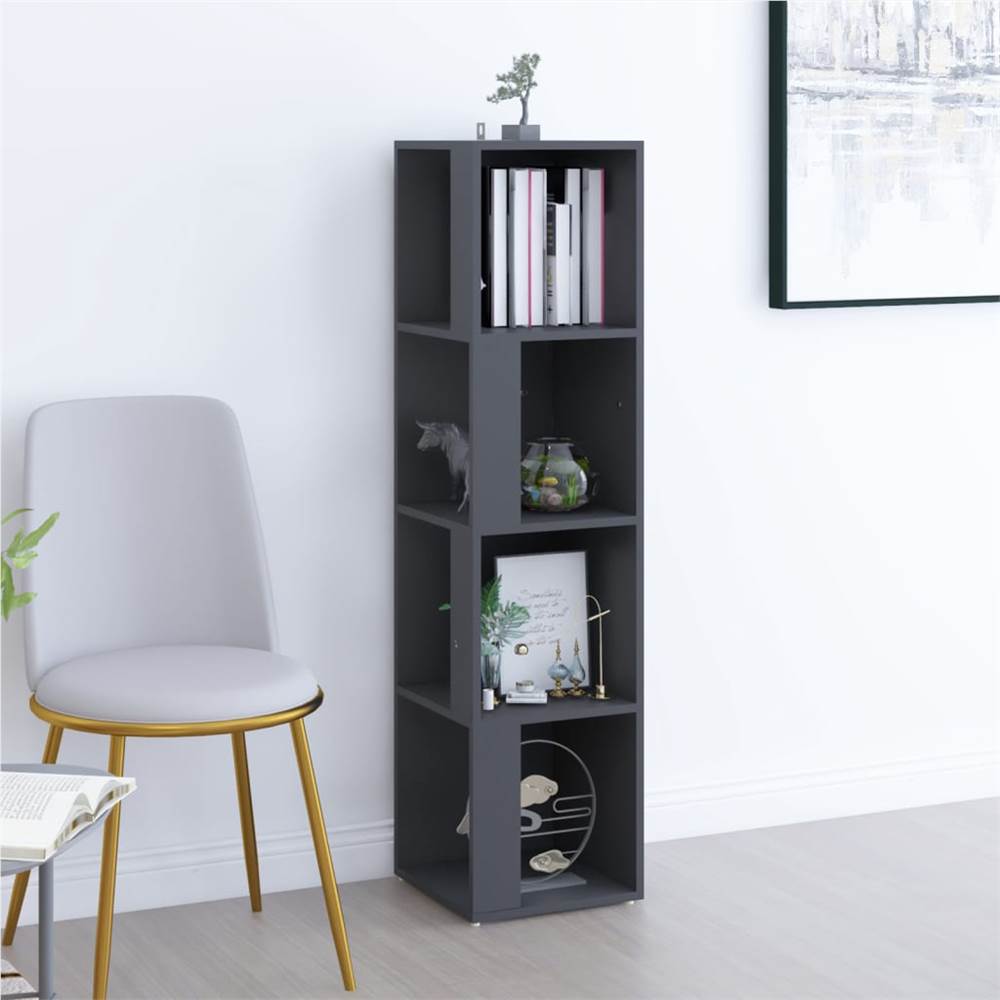 

Corner Cabinet Grey 33x33x132 cm Chipboard
