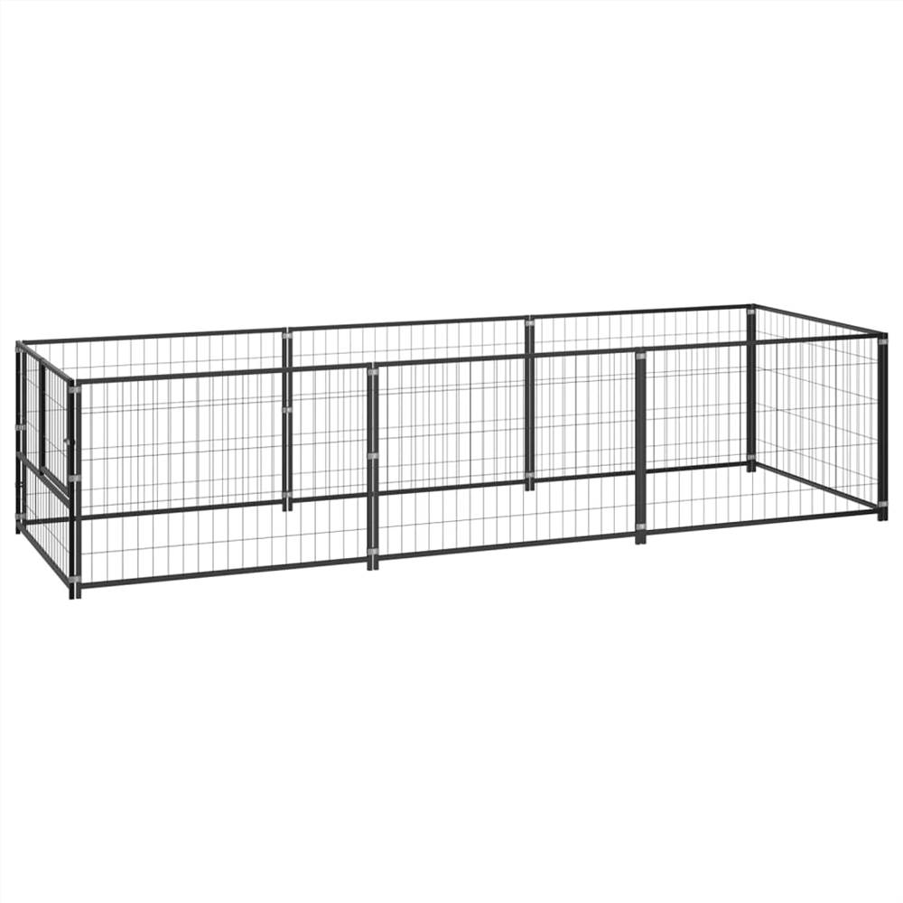 

Dog Kennel Black 300x100x70 cm Steel