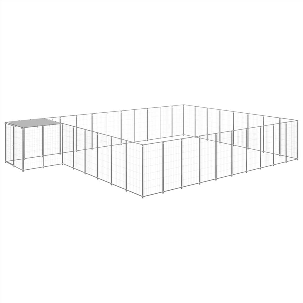 

Dog Kennel Silver 25.41 m² Steel