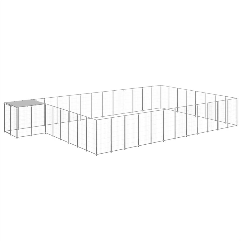 

Dog Kennel Silver 30.25 m² Steel