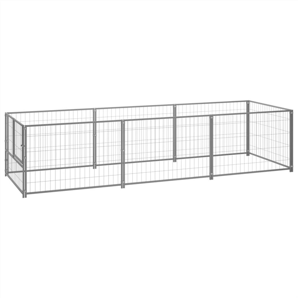 

Dog Kennel Silver 300x100x70 cm Steel
