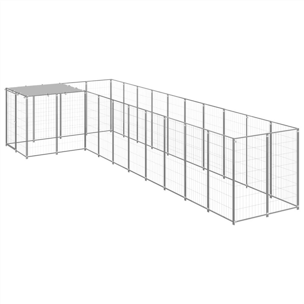 

Dog Kennel Silver 7.26 m² Steel