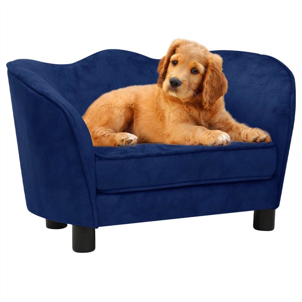 

Dog Sofa Blue 66x43x40 cm Plush