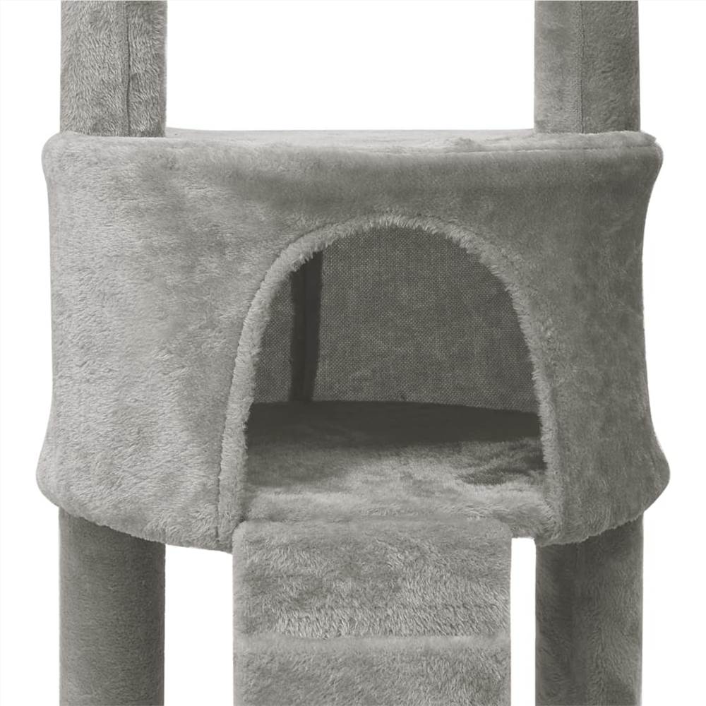 Floor to Ceiling Cat Tree Grey 220240 cm