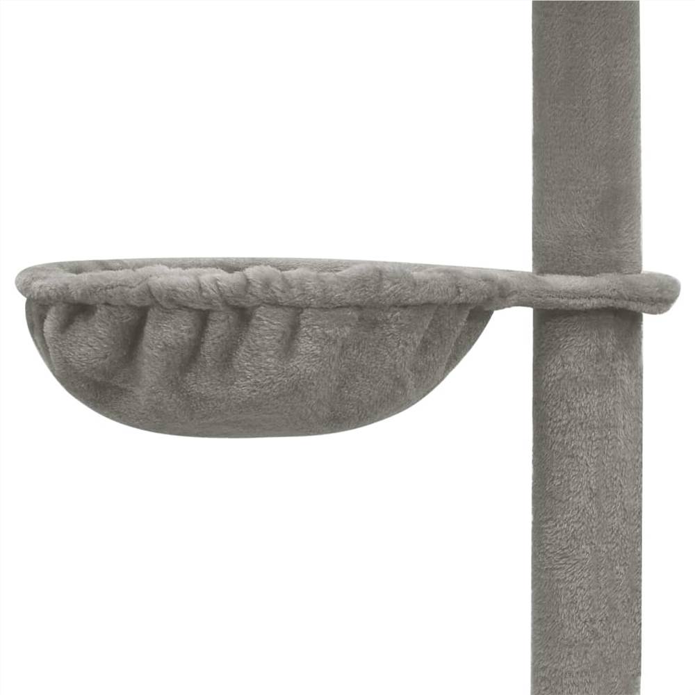 Floor to Ceiling Cat Tree Grey 220240 cm