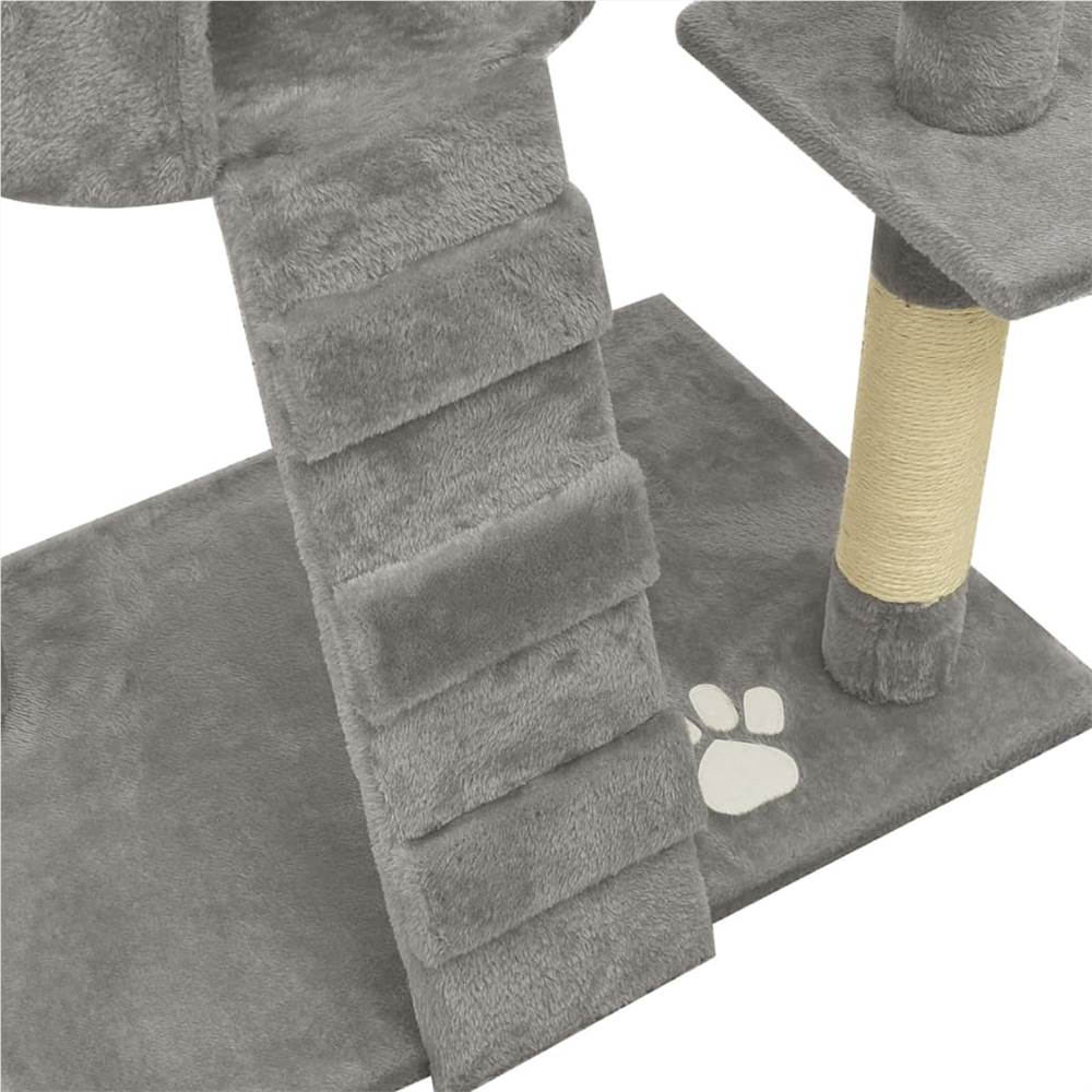 Floor to Ceiling Cat Tree Grey 220240 cm