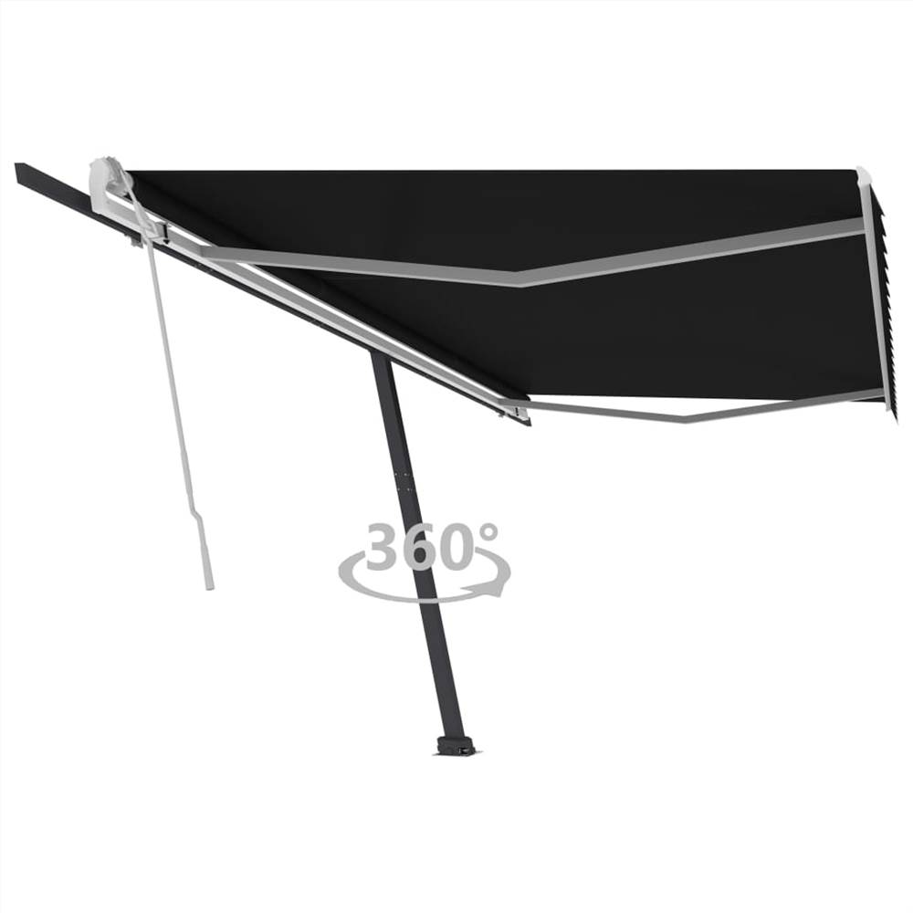 

Freestanding Manual Retractable Awning 500x300 cm Anthracite