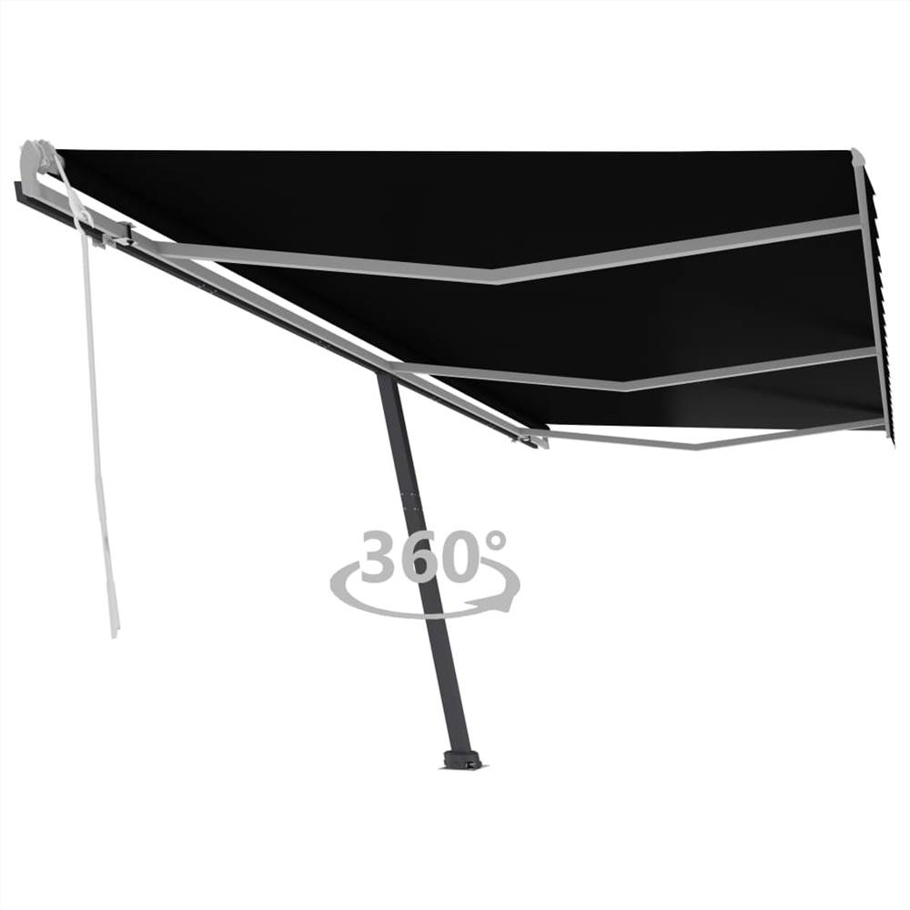 Freestanding Manual Retractable Awning 600x350 cm Anthracite