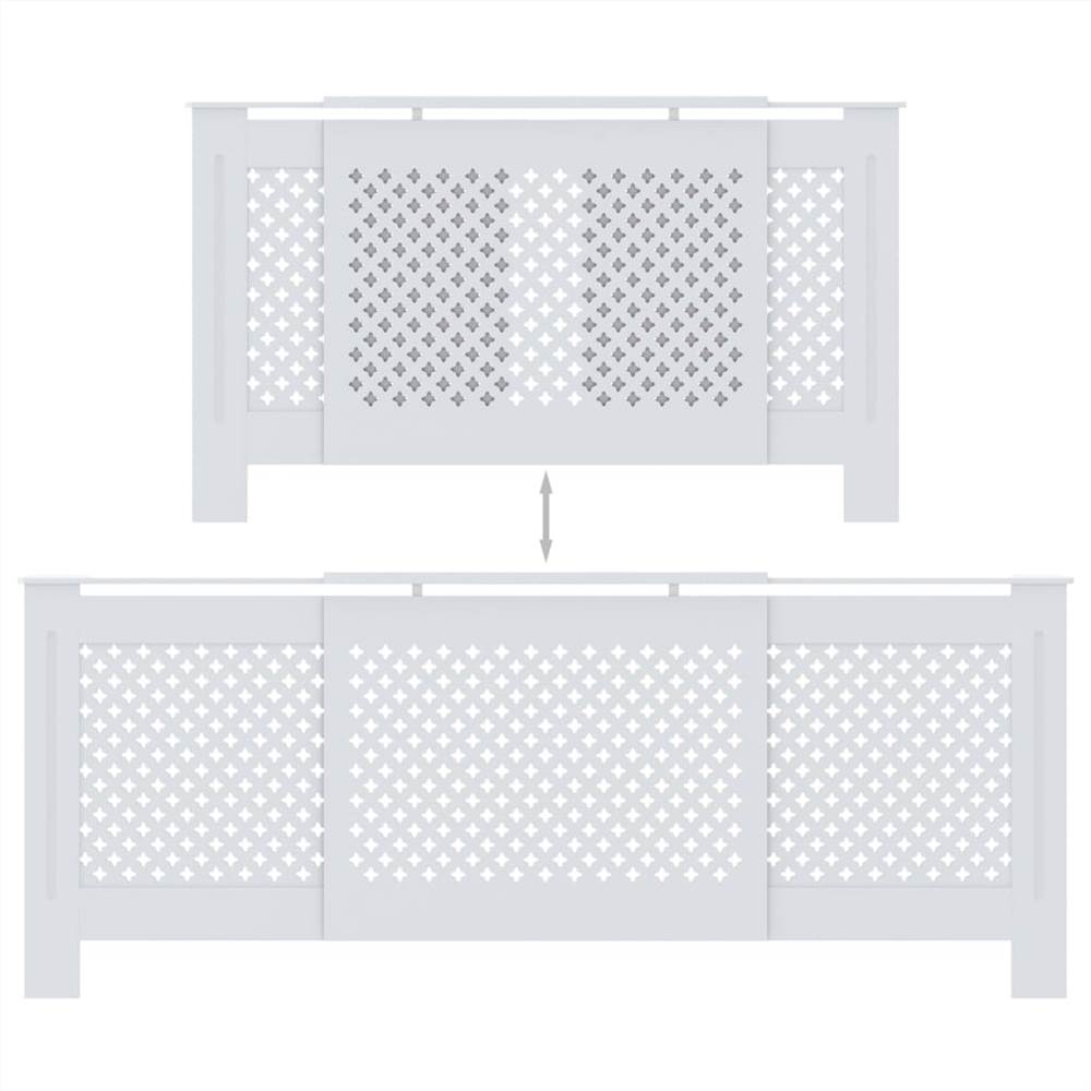 MDF Radiator Cover White 205 cm