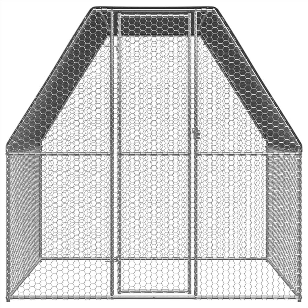 Outdoor Chicken Cage 2x2x2 m Galvanised Steel