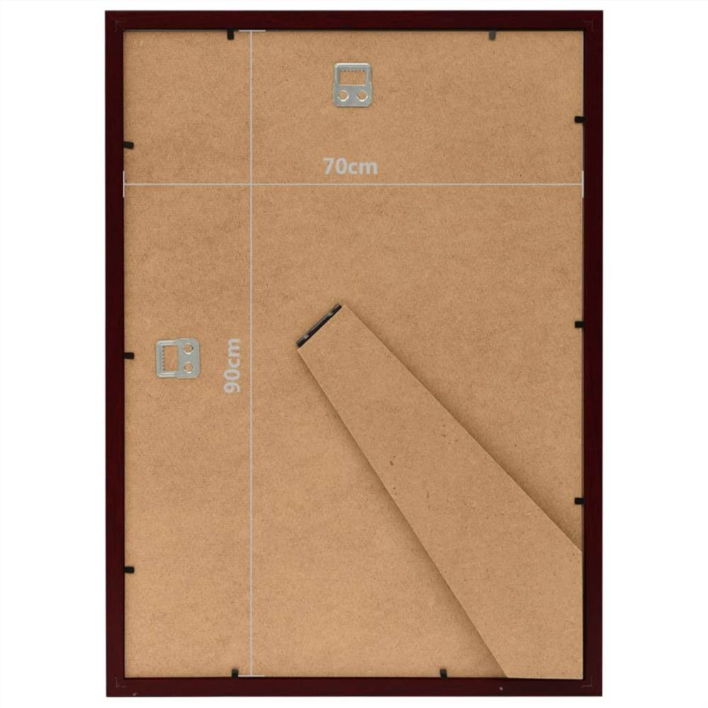 Photo Frames Collage 3 pcs for Wall or Table Dark Red 70x90 cm