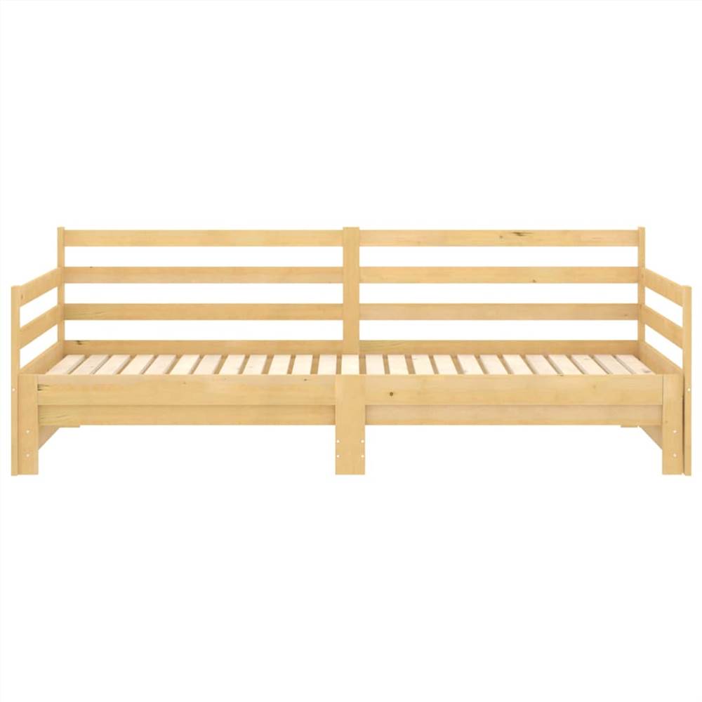Pull-out Day Bed Solid Pinewood 2x