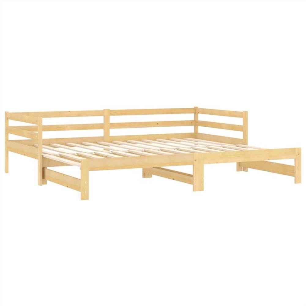 Pull-out Day Bed Solid Pinewood 2x