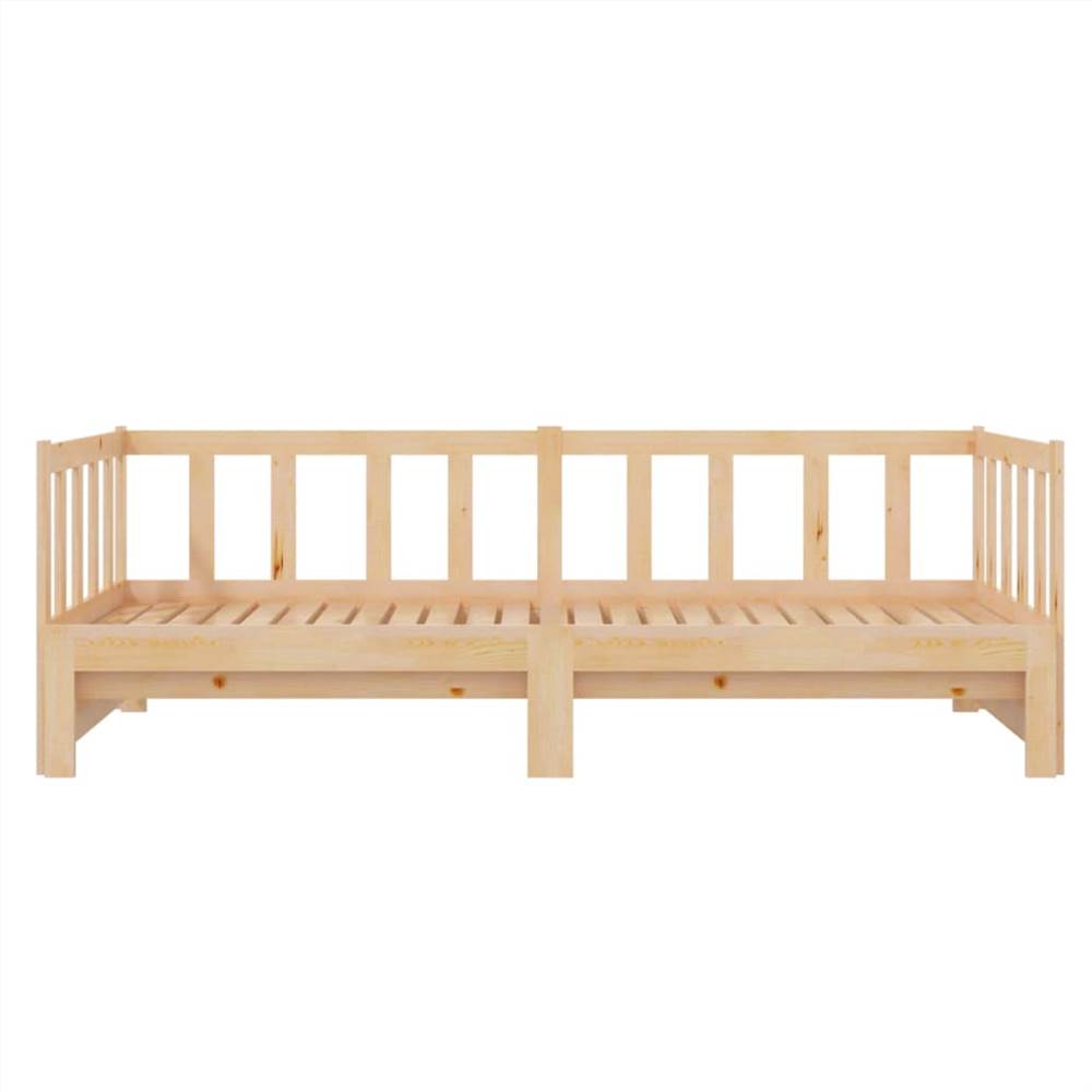 Pullout Day Bed Solid Pinewood 2x