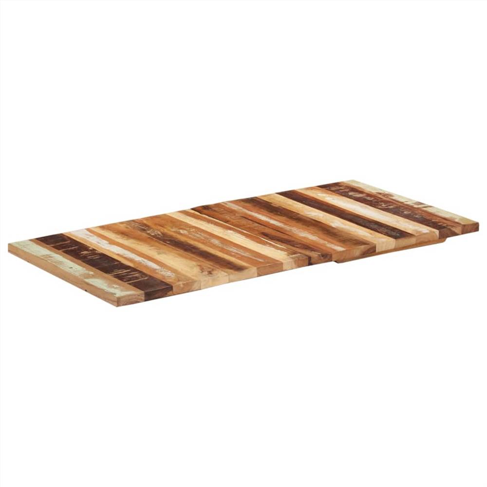 

Rectangular Table Top 60x120 cm 25-27 mm Solid Reclaimed Wood