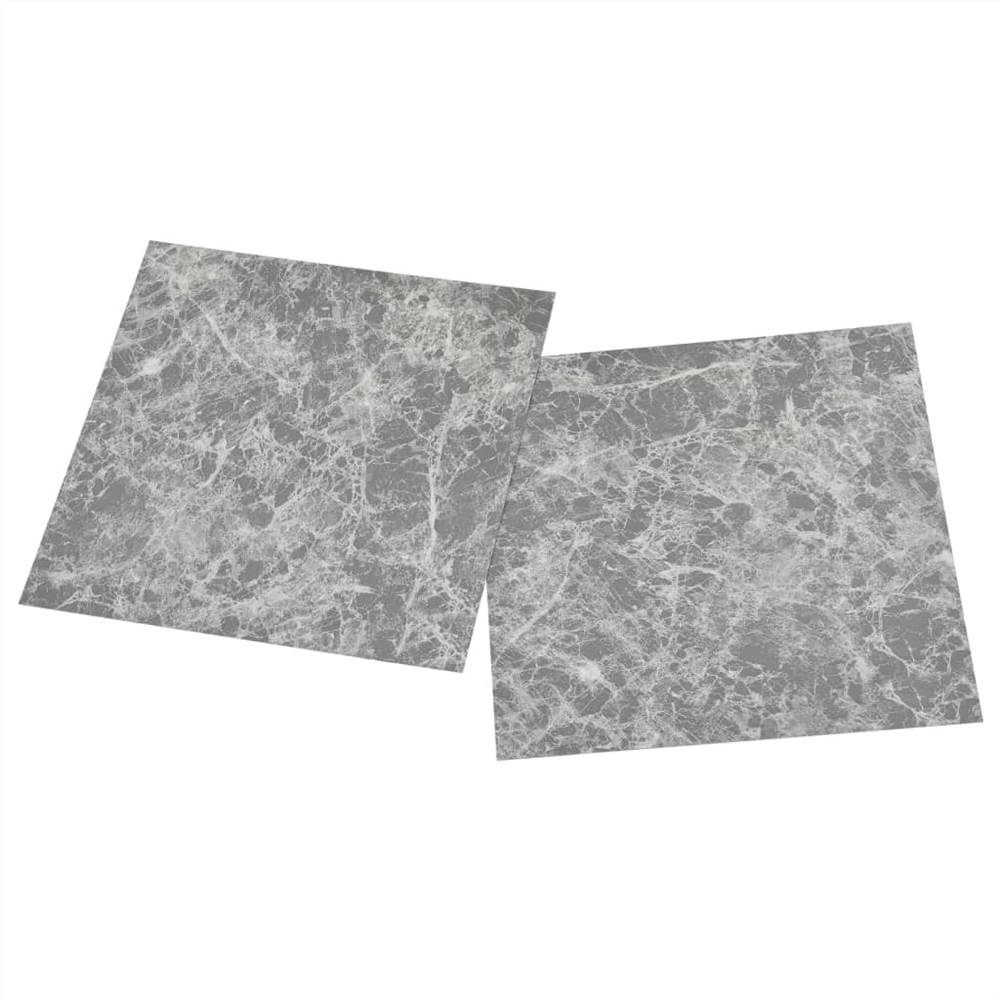 Self-adhesive Flooring Planks 20 pcs PVC 1.86 m² Concrete Grey
