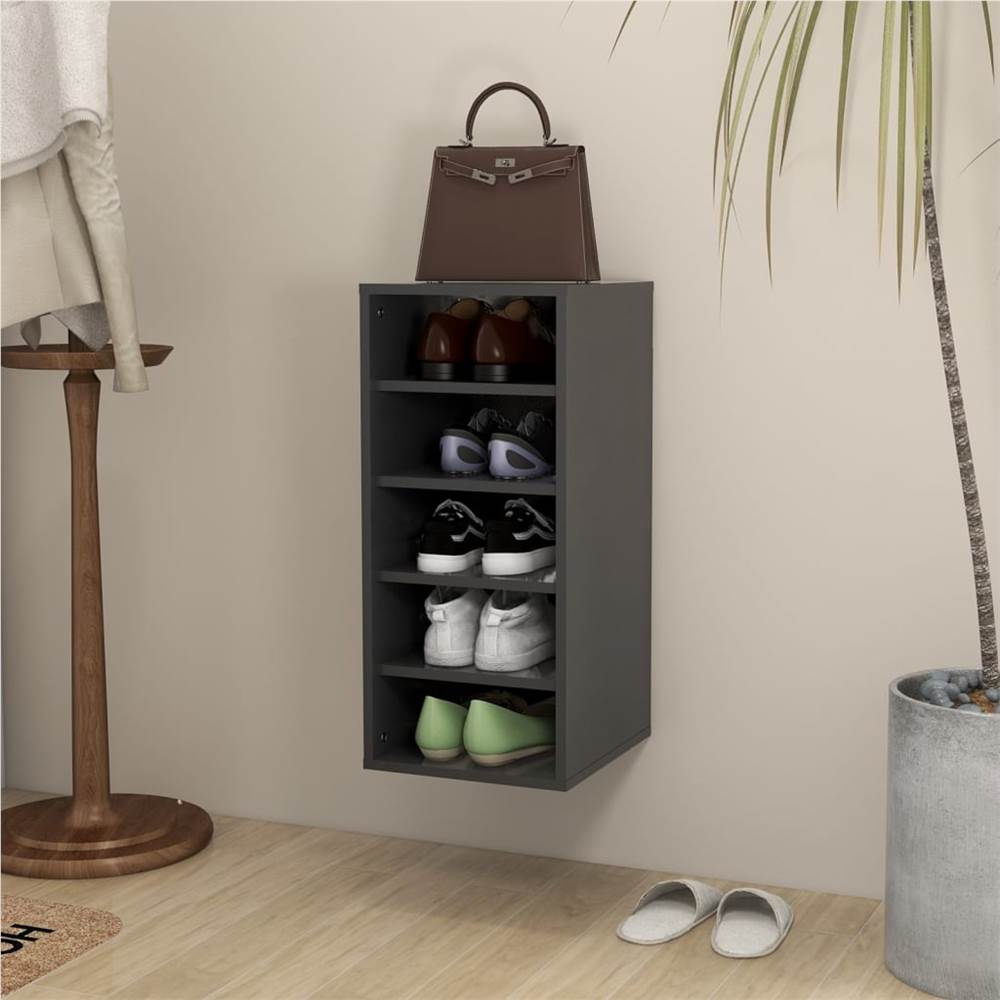 

Shoe Cabinet Grey 31.5x35x70 cm Chipboard