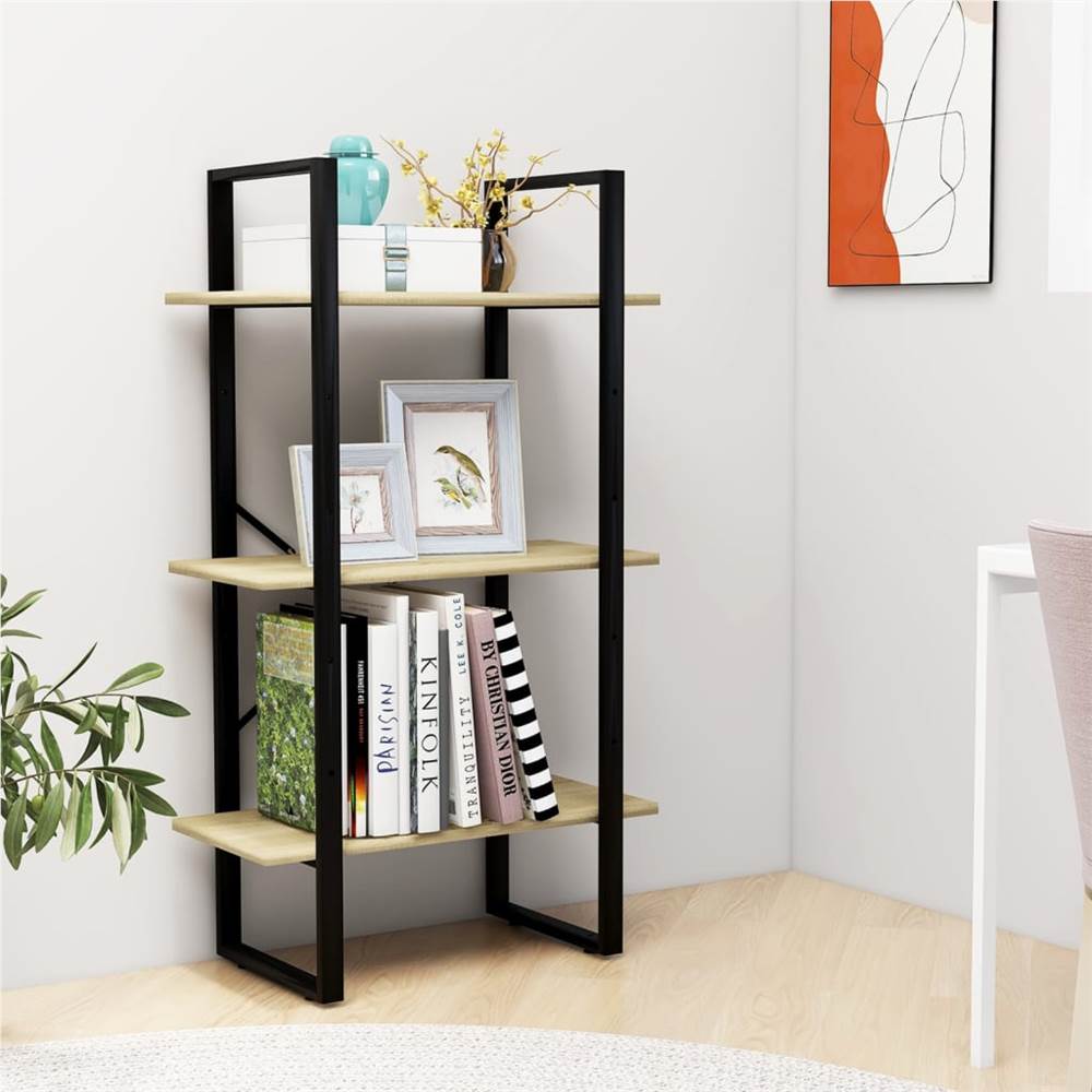 Storage Shelf Sonoma Oak 60x30x105 cm Chipboard