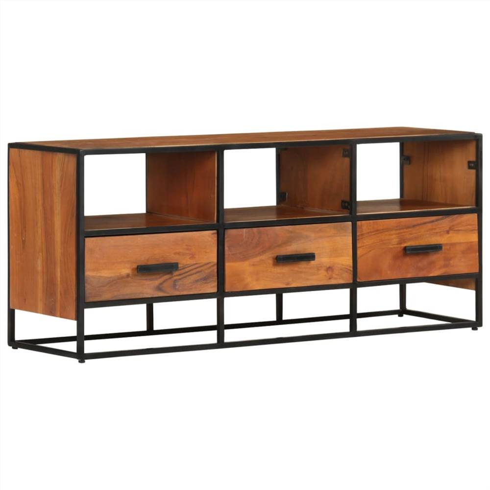 TV Cabinet 110x30x45 cm Solid Acacia Wood