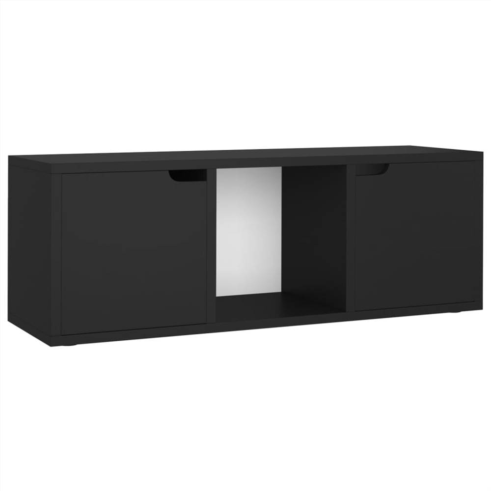 TV Cabinet Black 88.5x27.5x30.5 Cm Chipboard 13 TV Cabinet Black 88.5x27.5x30.5 cm Chipboard