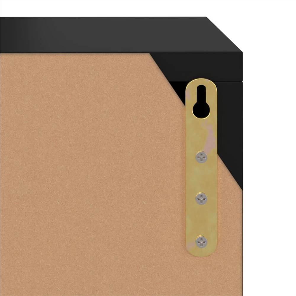 TV Cabinet Black 88.5x27.5x30.5 Cm Chipboard 20 TV Cabinet Black 88.5x27.5x30.5 cm Chipboard