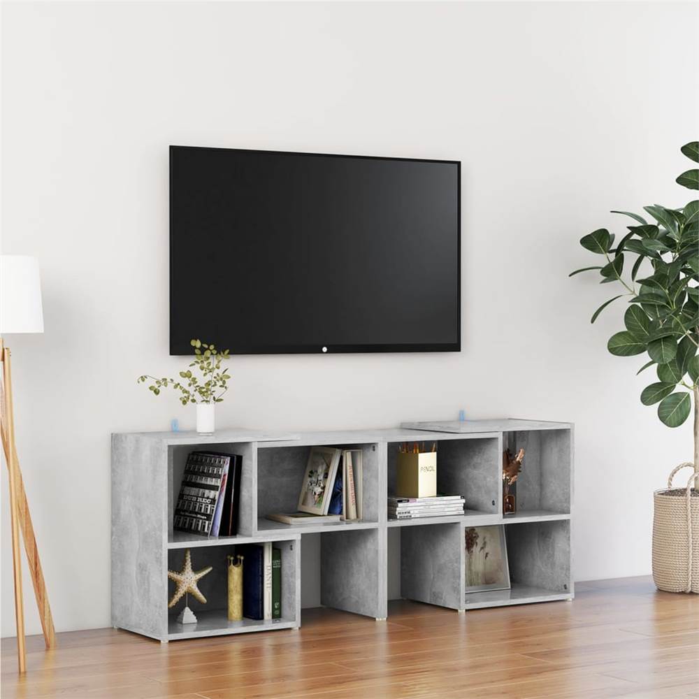 

TV Cabinet Concrete Grey 104x30x52 cm Chipboard