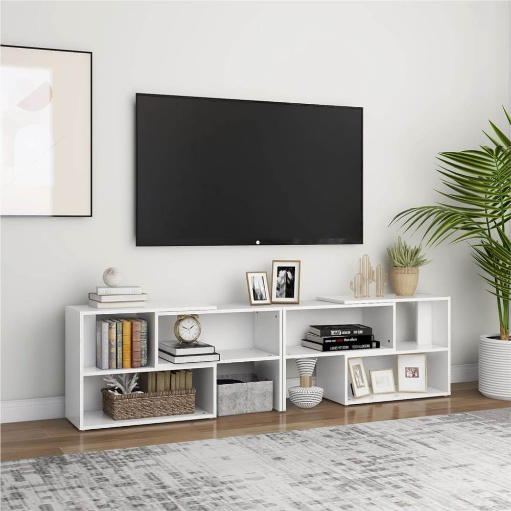 

TV Cabinet White 149x30x52 cm Chipboard