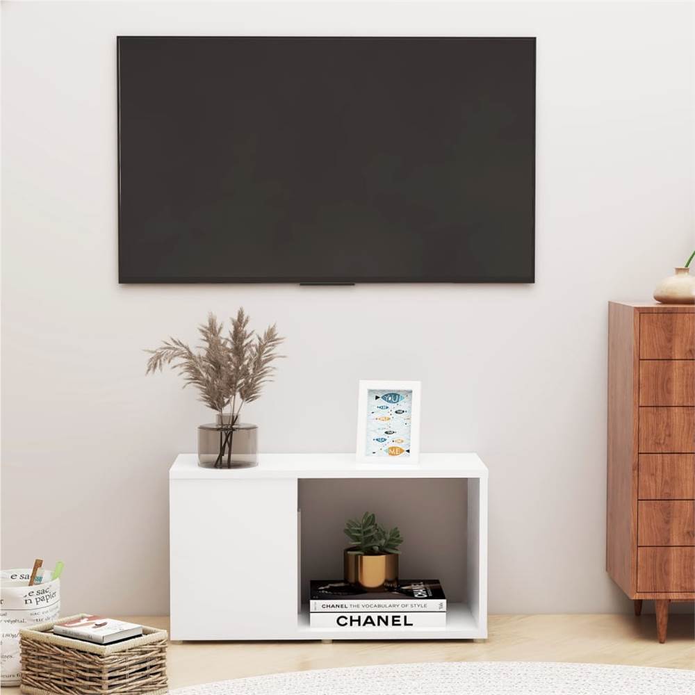 

TV Cabinet White 60x24x32cm Chipboard