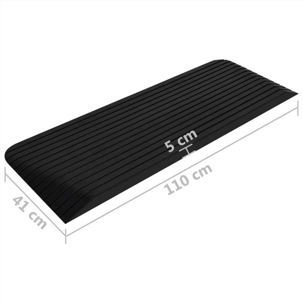 Threshold Ramps 2 pcs 110x41x5 cm Rubber