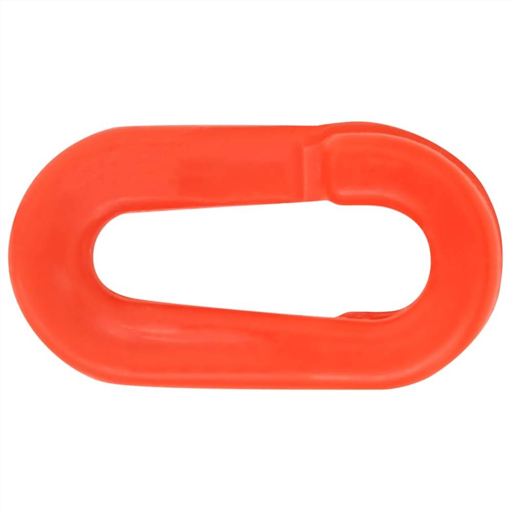 Traffic Control Bollards 10 pcs with Chain 75 cm PE