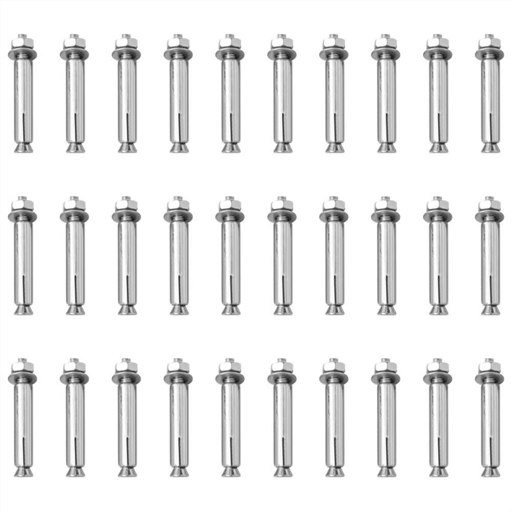 Traffic Control Bollards 10 pcs with Chain 75 cm PE