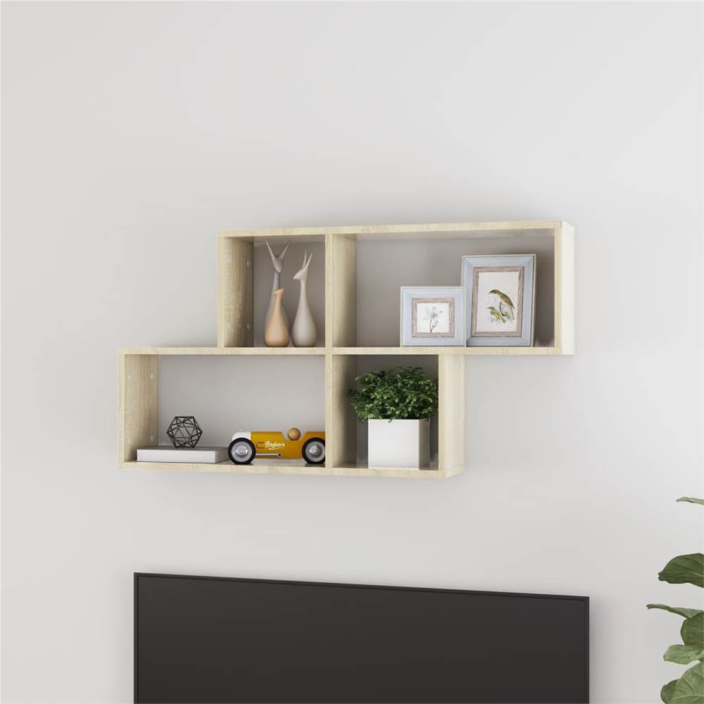 

Wall Shelf Sonoma Oak 100x18x53 cm Chipboard