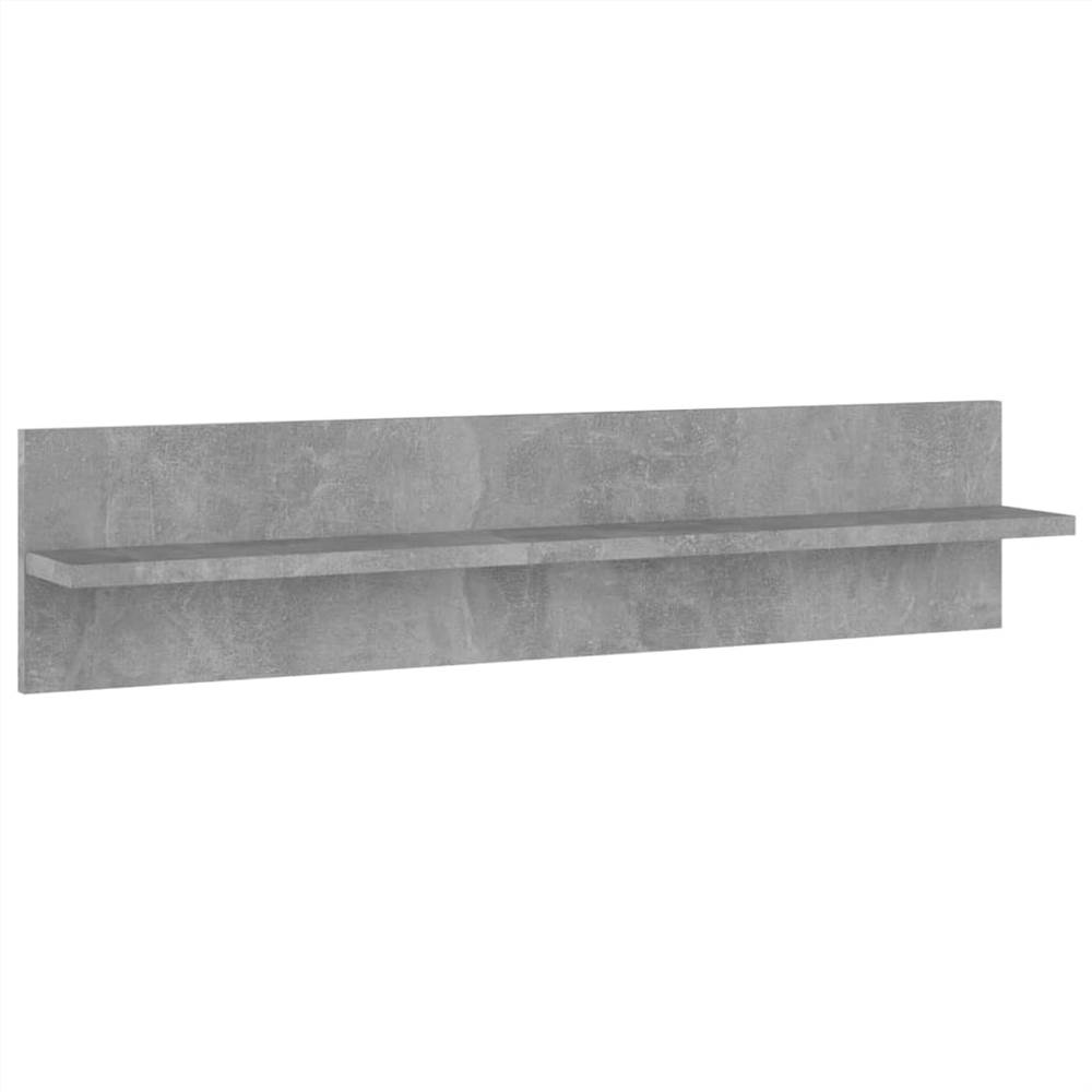 Wall Shelves 4 Pcs Concrete Grey 80x11.5x18 Cm Chipboard 16 Wall Shelves 4 pcs Concrete Grey 80x11.5x18 cm Chipboard
