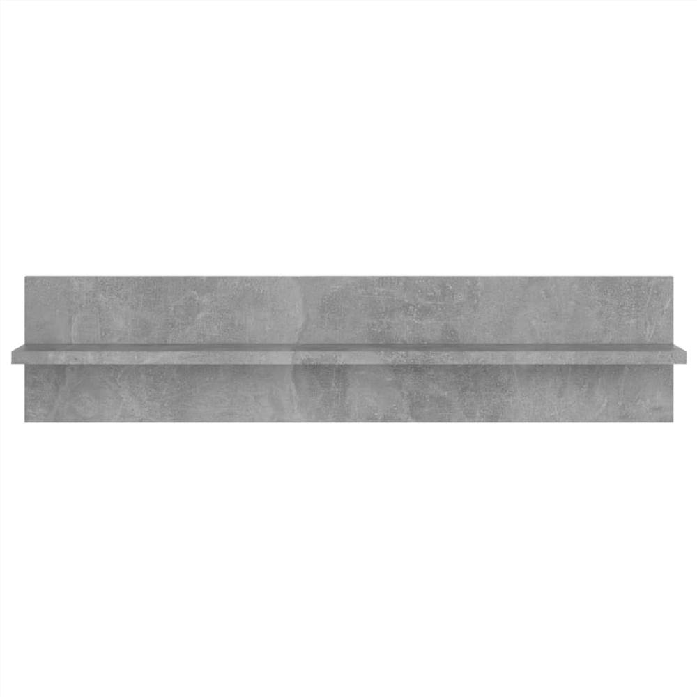 Wall Shelves 4 Pcs Concrete Grey 80x11.5x18 Cm Chipboard 17 Wall Shelves 4 pcs Concrete Grey 80x11.5x18 cm Chipboard