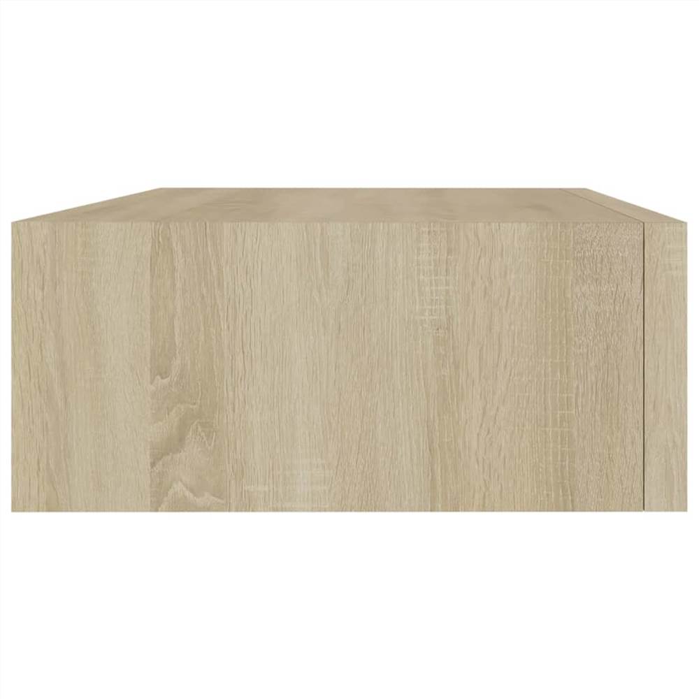 Wall-mounted Drawer Shelf Oak 40x23.5x10cm MDF