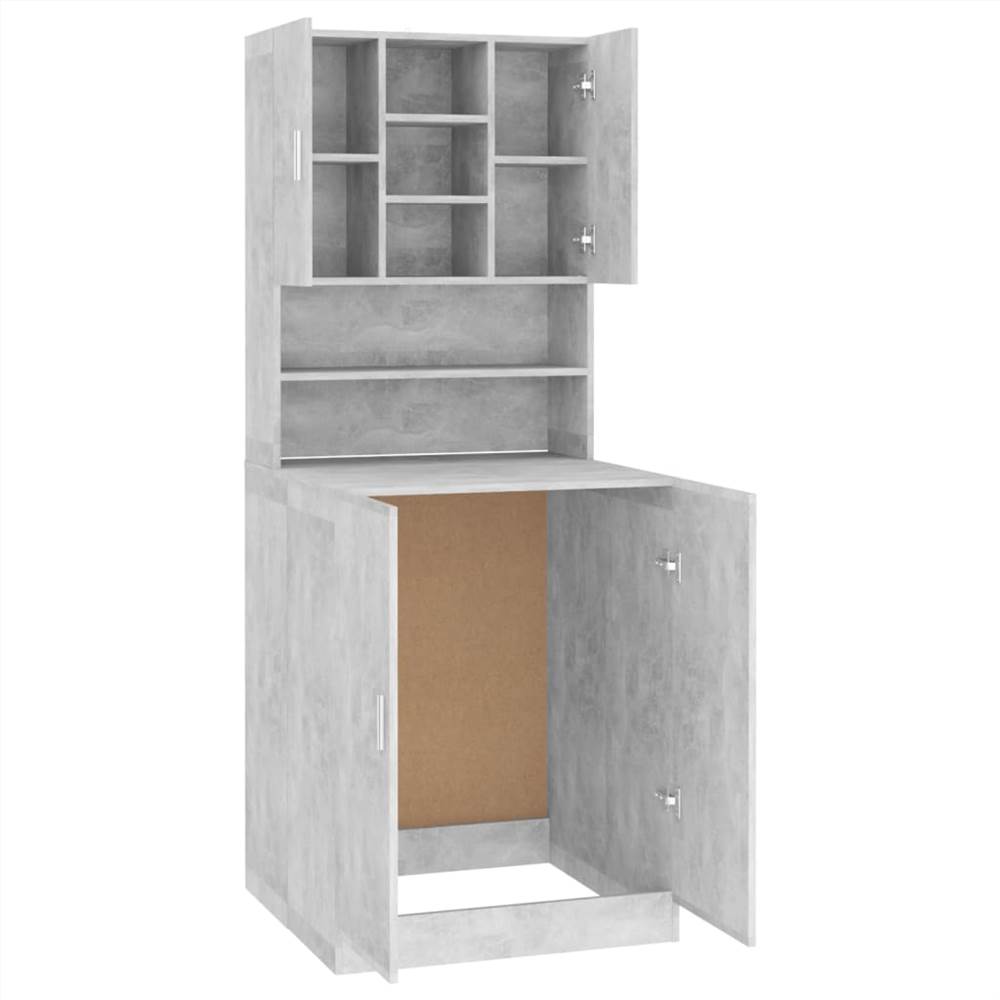 Washing Machine Cabinet Concrete Grey