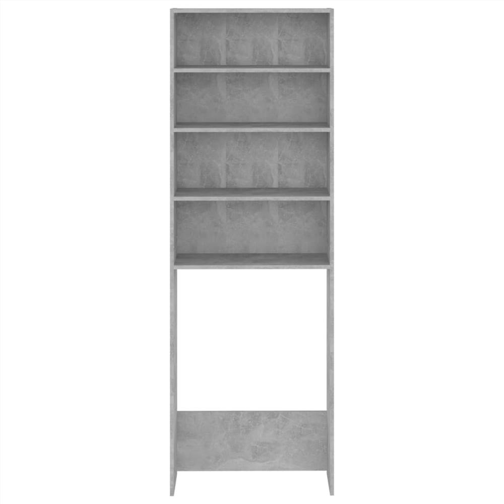 Washing Machine Cabinet Concrete Grey 64x24x190 cm