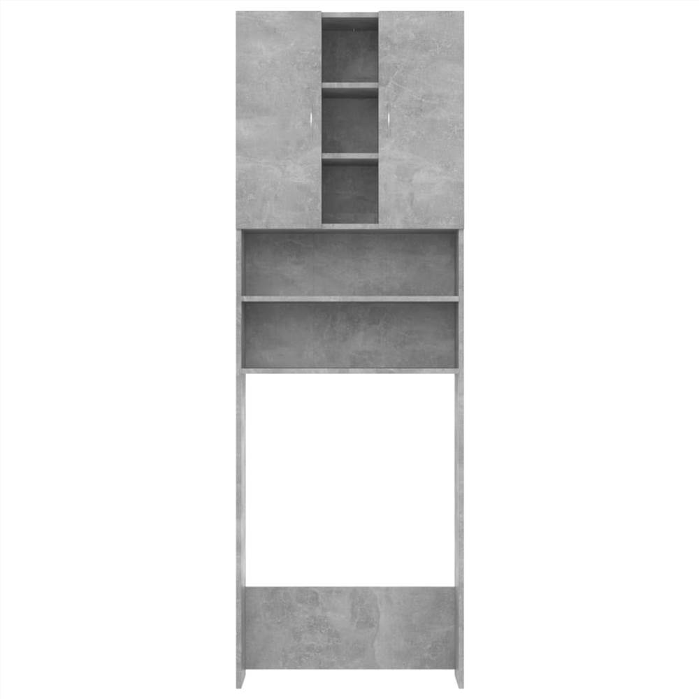 Washing Machine Cabinet Concrete Grey 64x25.5x190 cm