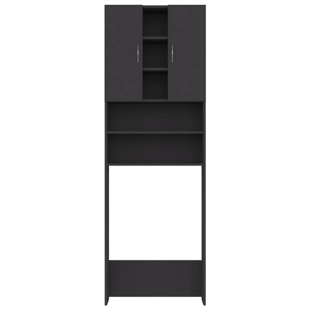 Washing Machine Cabinet Grey 64x25.5x190 cm