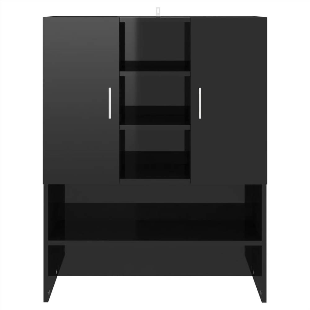 Washing Machine Cabinet High Gloss Black