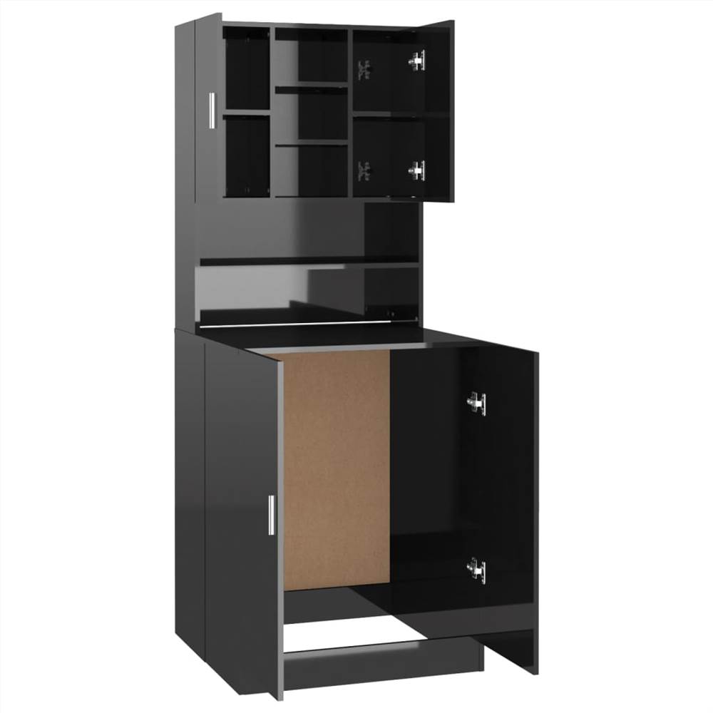 Washing Machine Cabinet High Gloss Black