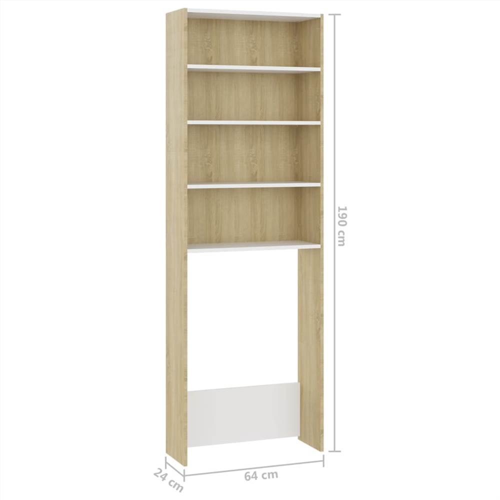 Top 10 π Washing Machine Cabinet White and Sonoma Oak 64x24x190 cm β€οΈ 21 Washing Machine Cabinet White and Sonoma Oak 64x24x190 cm